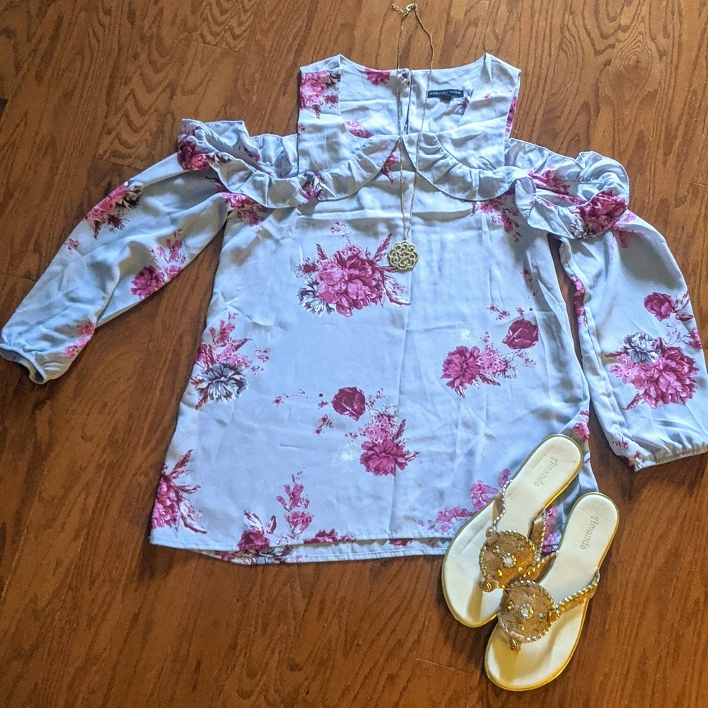 Women's Cold Shoulder Blouse